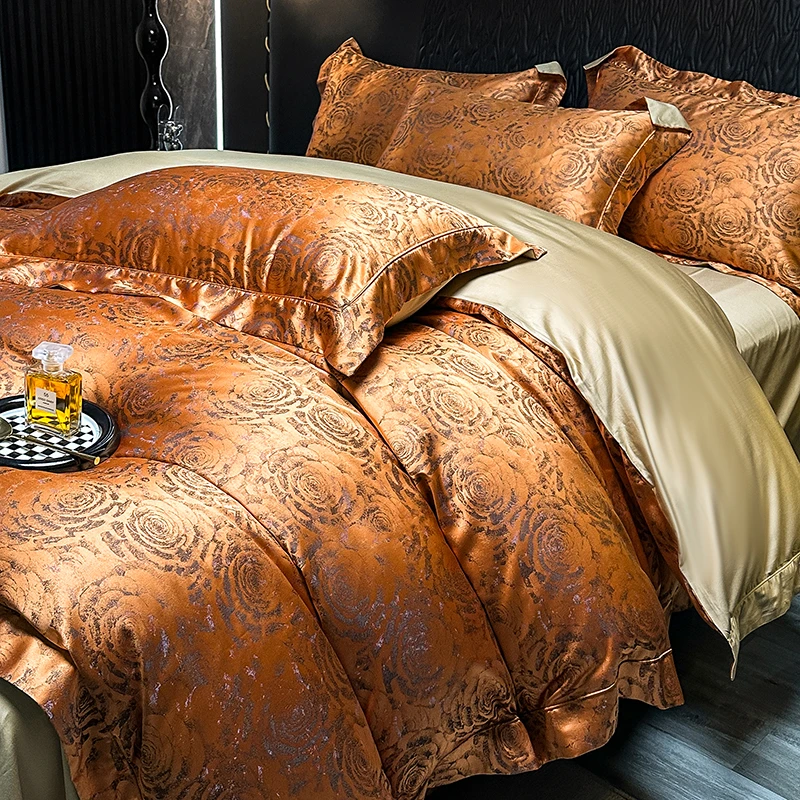 YX 盛世花开】新中式欧式长绒棉色织提花床品设计师款秋冬四季款