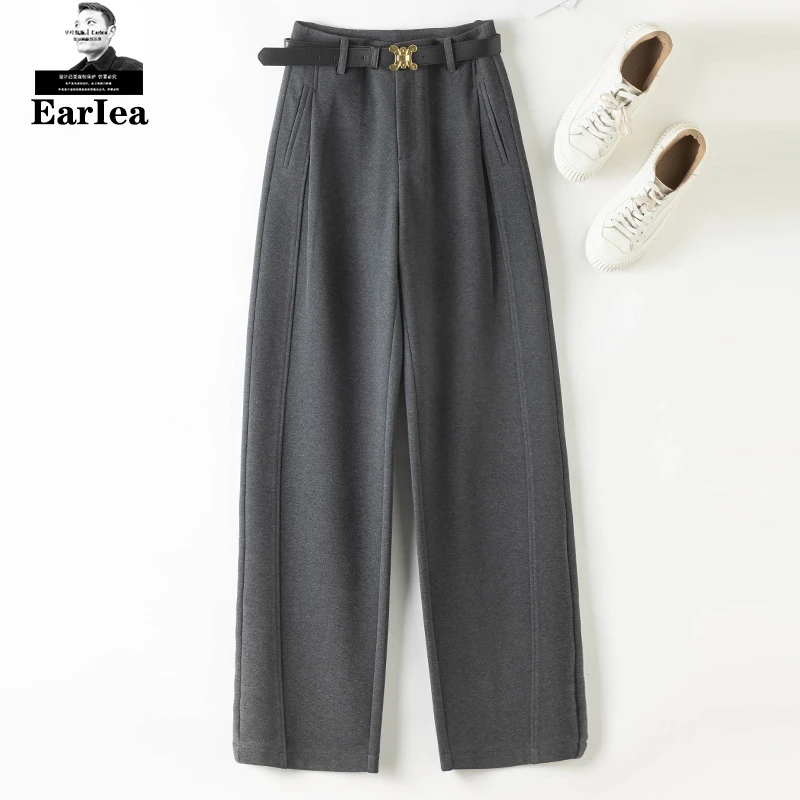 冬季新款高腰弯刀月亮裤女2024年时尚百搭显瘦长裤休闲洋气镰刀裤