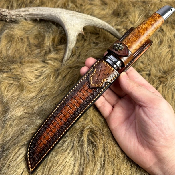 瘤疤崖柏工艺收藏刀