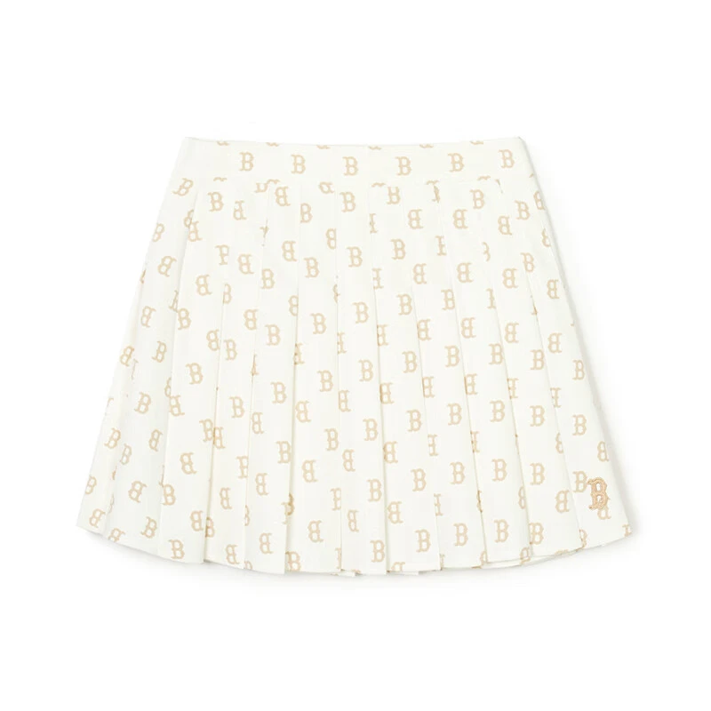 MLB官方 满印老花百褶裙运动A字短裙裙裤潮流春夏 3FSKM0143