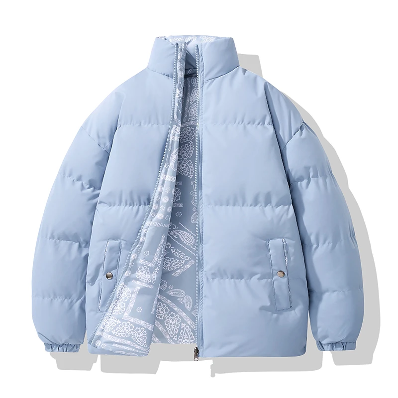 棉服双面穿外套男士冬季棉衣潮牌加厚棉服情侣冬装棉袄…