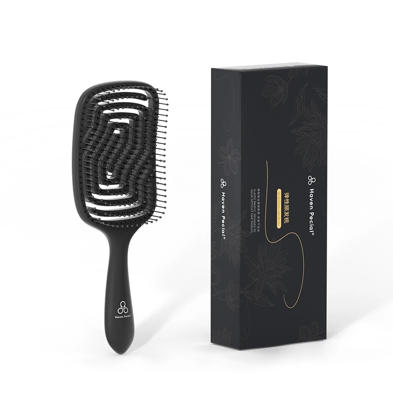 Haven Pecial梳子顺发梳头发蓬松神器按摩干湿两用防静电弧形家用