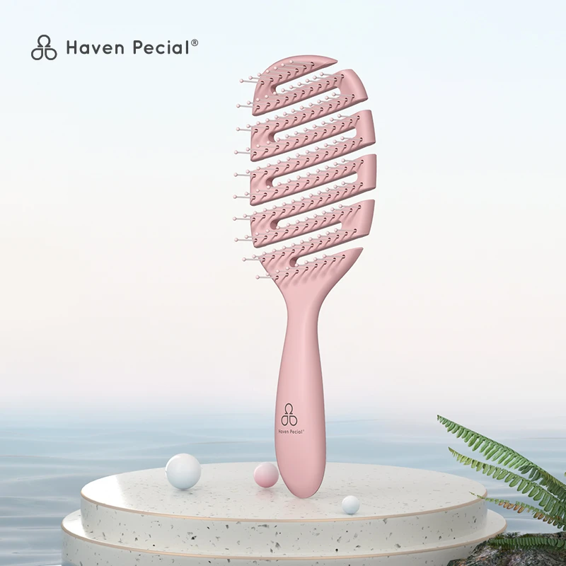 Haven Pecial顺发梳柔软按摩头皮防打结一梳到底不服梳防静电梳子
