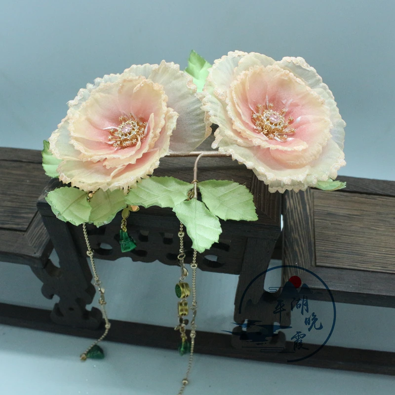 平湖晚霞古风饰品  24节气之夏至蜀葵  盈香软簪