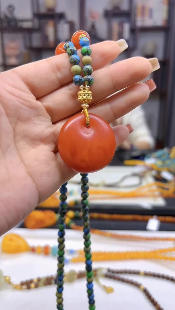 【闪购商品】蜜蜡毛衣链未镶嵌M12