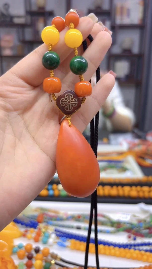 【闪购商品】蜜蜡毛衣链未镶嵌M29