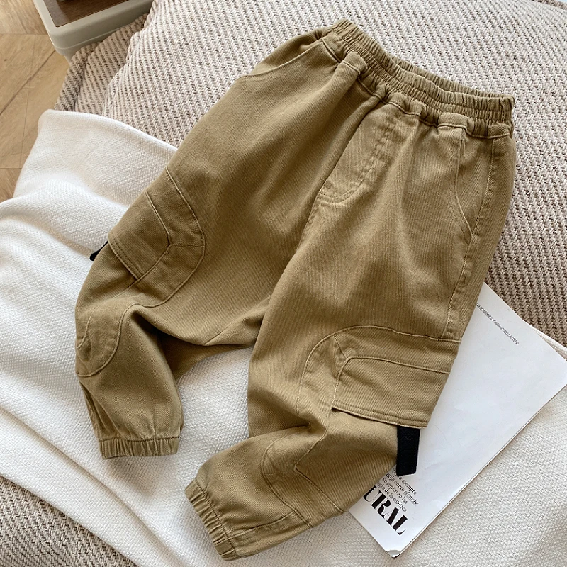 男童男宝休闲裤儿童百搭长裤裤子新款宝宝帅气炸街休闲工装裤