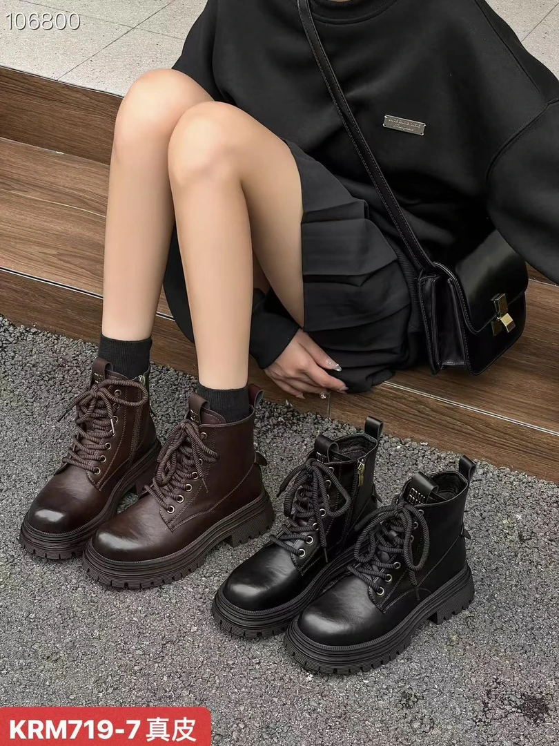 719-7真皮软底时尚潮品马丁靴休闲百搭鞋
