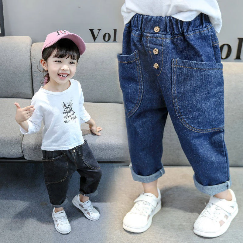 W361 牛仔裤加绒秋冬