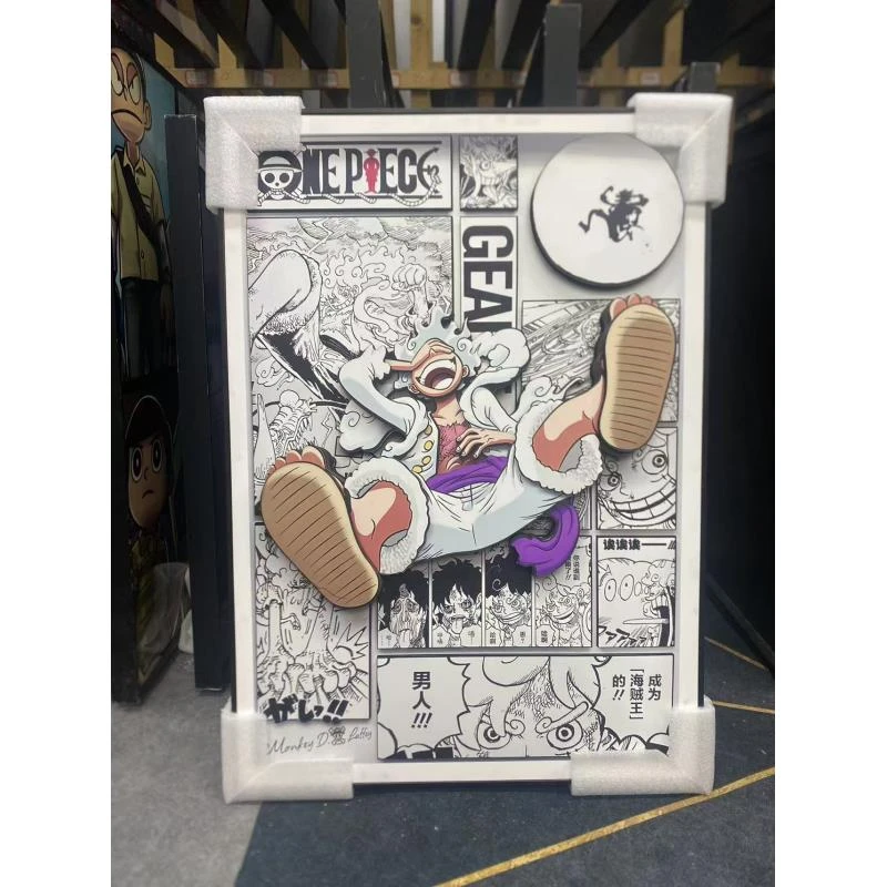 【路飞】Gear5太阳神尼卡纸艺立体装饰画卧室挂画40*60