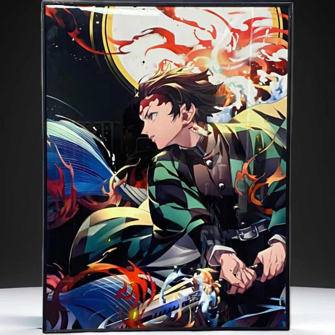 【鬼灭之刃】SM装裱家居卧室装饰挂画40*60