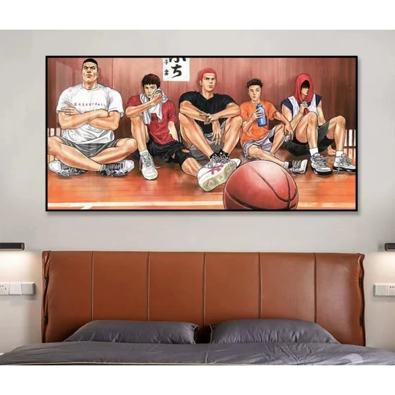 【灌篮高手】装饰画卡通动漫客厅卧室床头篮球背景墙壁画40*80