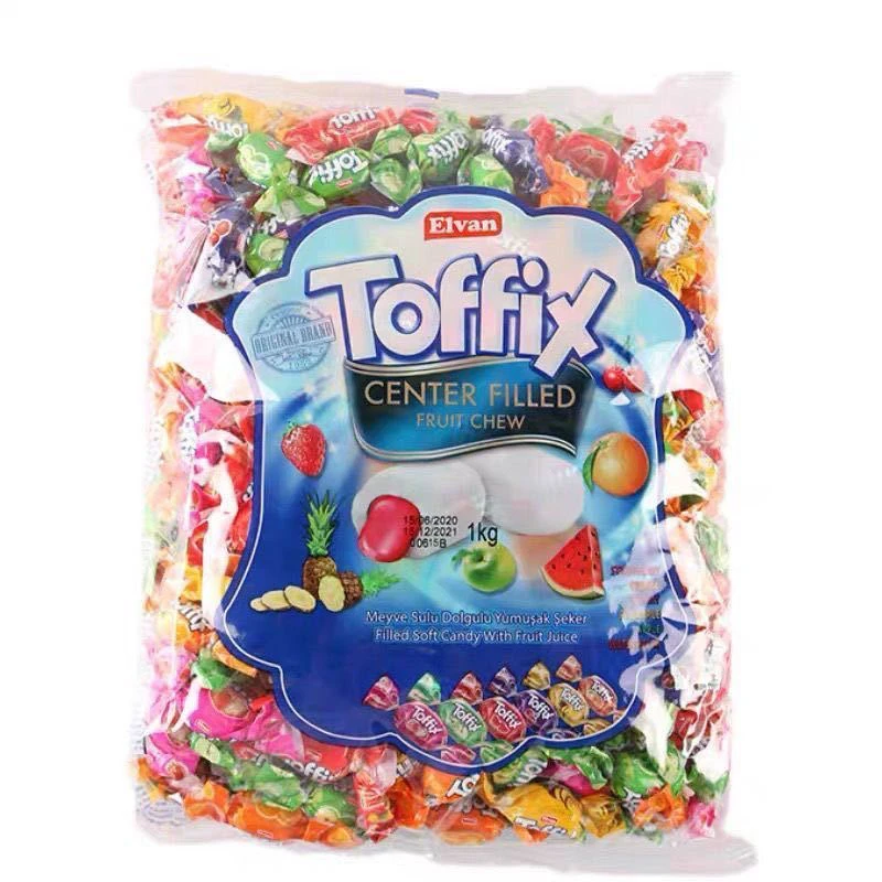 土耳其糖果进口俄宝多水果牛奶味夹心糖果硬糖混合果味1000克包邮