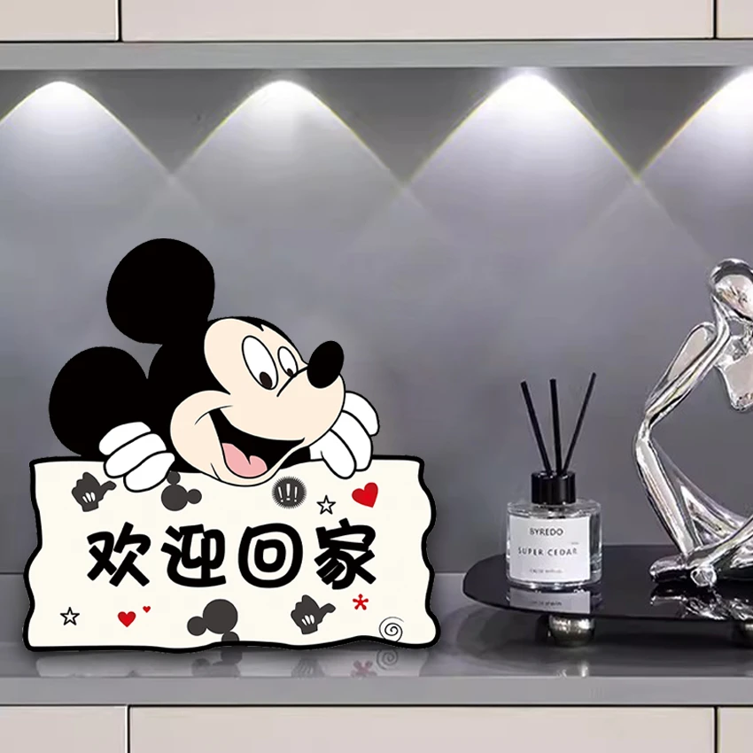 米奇欢迎回家桌面创意摆台入户客厅电视柜摆件卧室摆件家居装饰