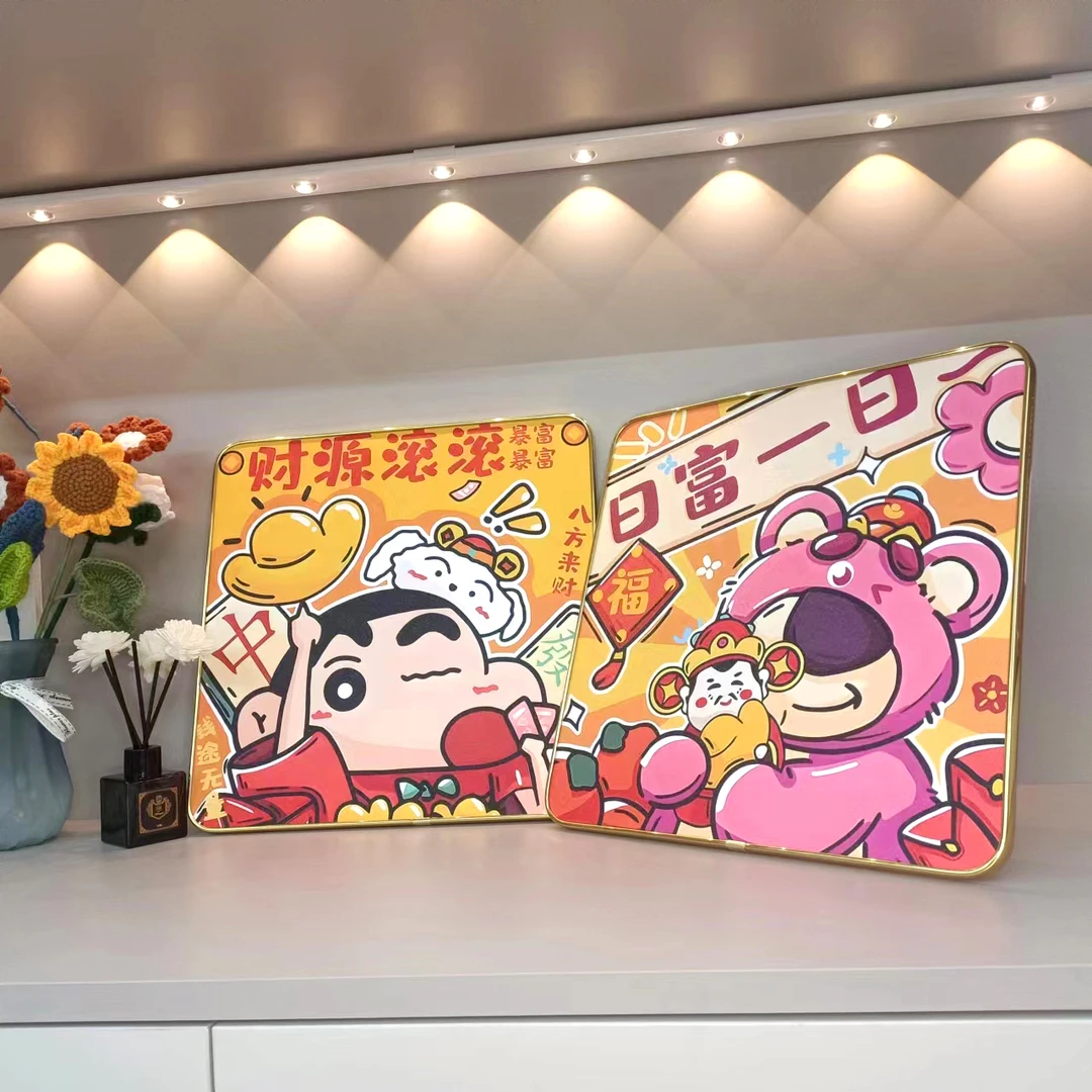 【日富一日 财源滚滚】卡通蜡笔小新桌面摆台电视柜暴富百搭摆件