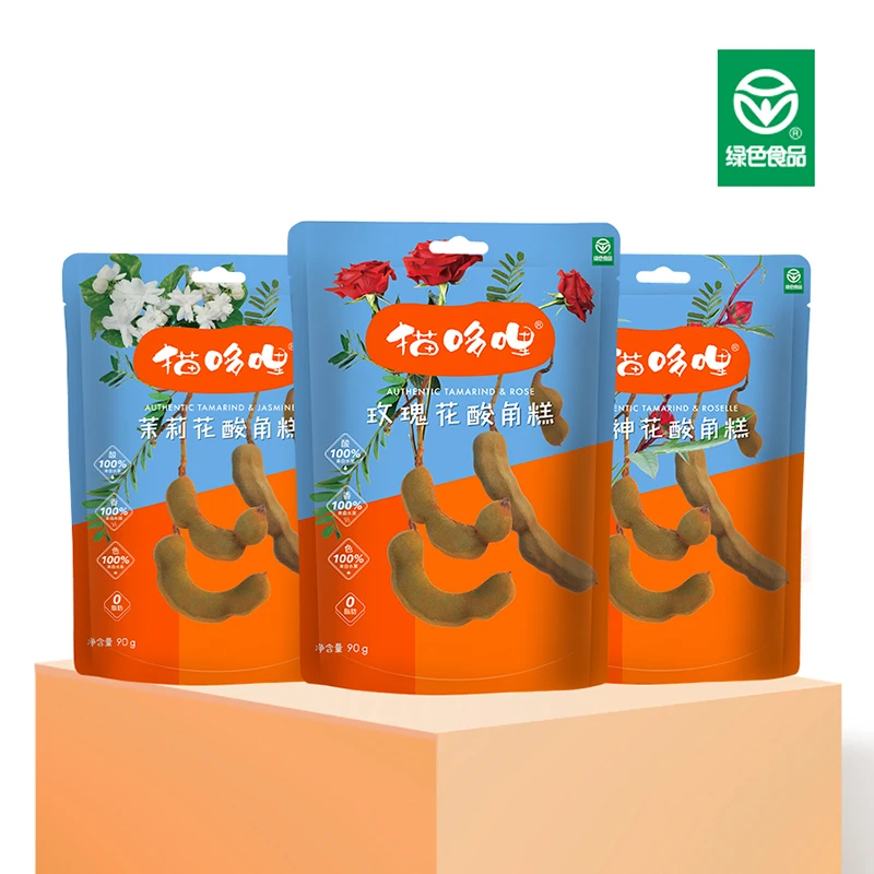 猫哆哩鲜花酸角糕90g*3情人节礼物健康绿色零食解馋小包装