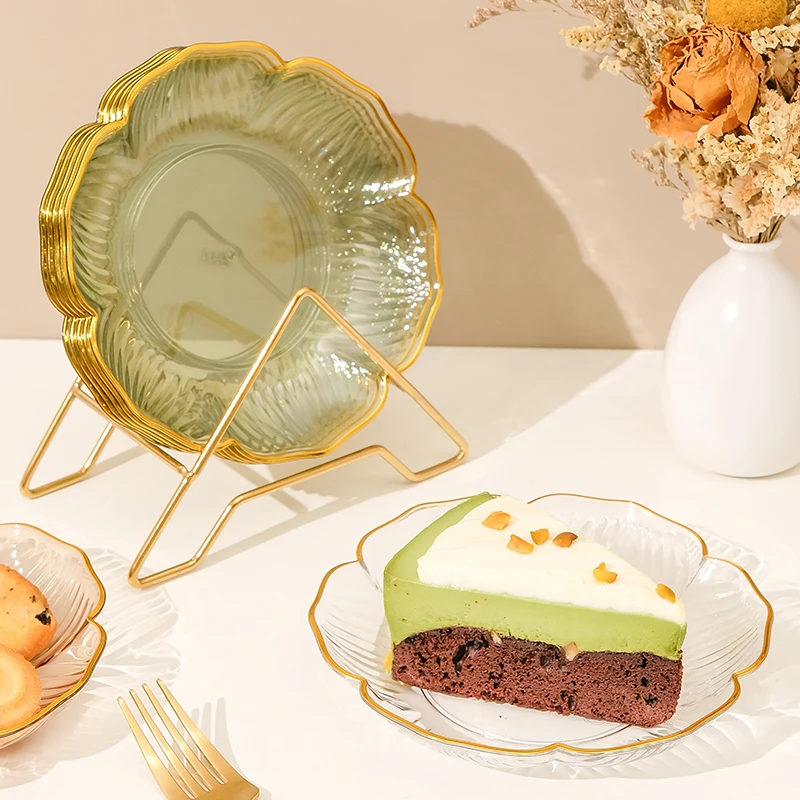 零食点心盘轻奢网红水果盘家用客厅茶几糖果盘子前台小果盘碟精致