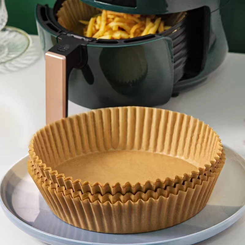空气炸锅专用一次性家用烘焙纸硅油纸托圆形吸油纸垫纸烤托碗纸盘