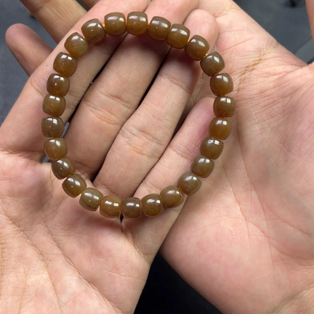 和田玉手链未镶嵌多样性直切珠新疆满糖彩卡8