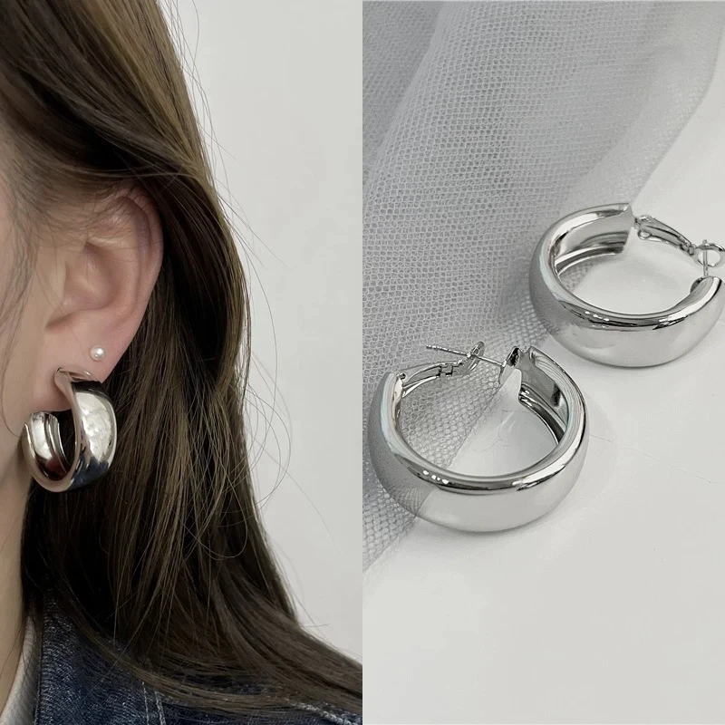 铜合金耳饰 1208 「大嫂风」小众夸张气质高级感大圈圈大嫂风格耳圈