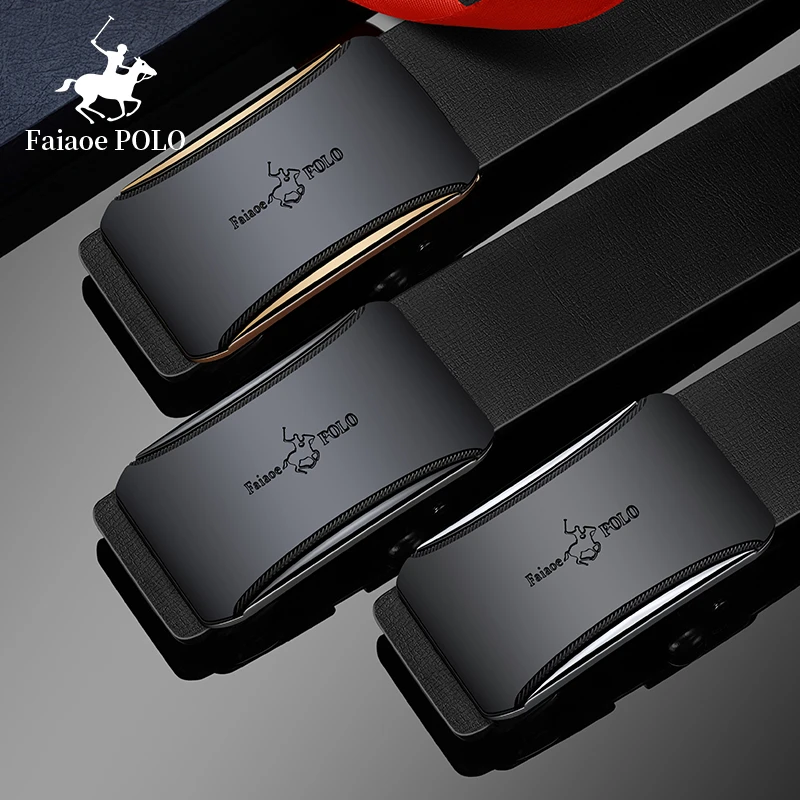 法奥高档自动扣内穿男士皮带百搭皮带男款商务男式腰带耐穿裤带