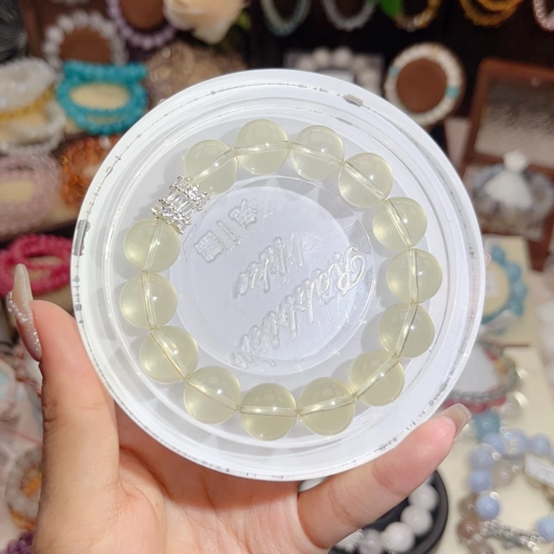 水晶手串未镶嵌小**糖黄水晶13