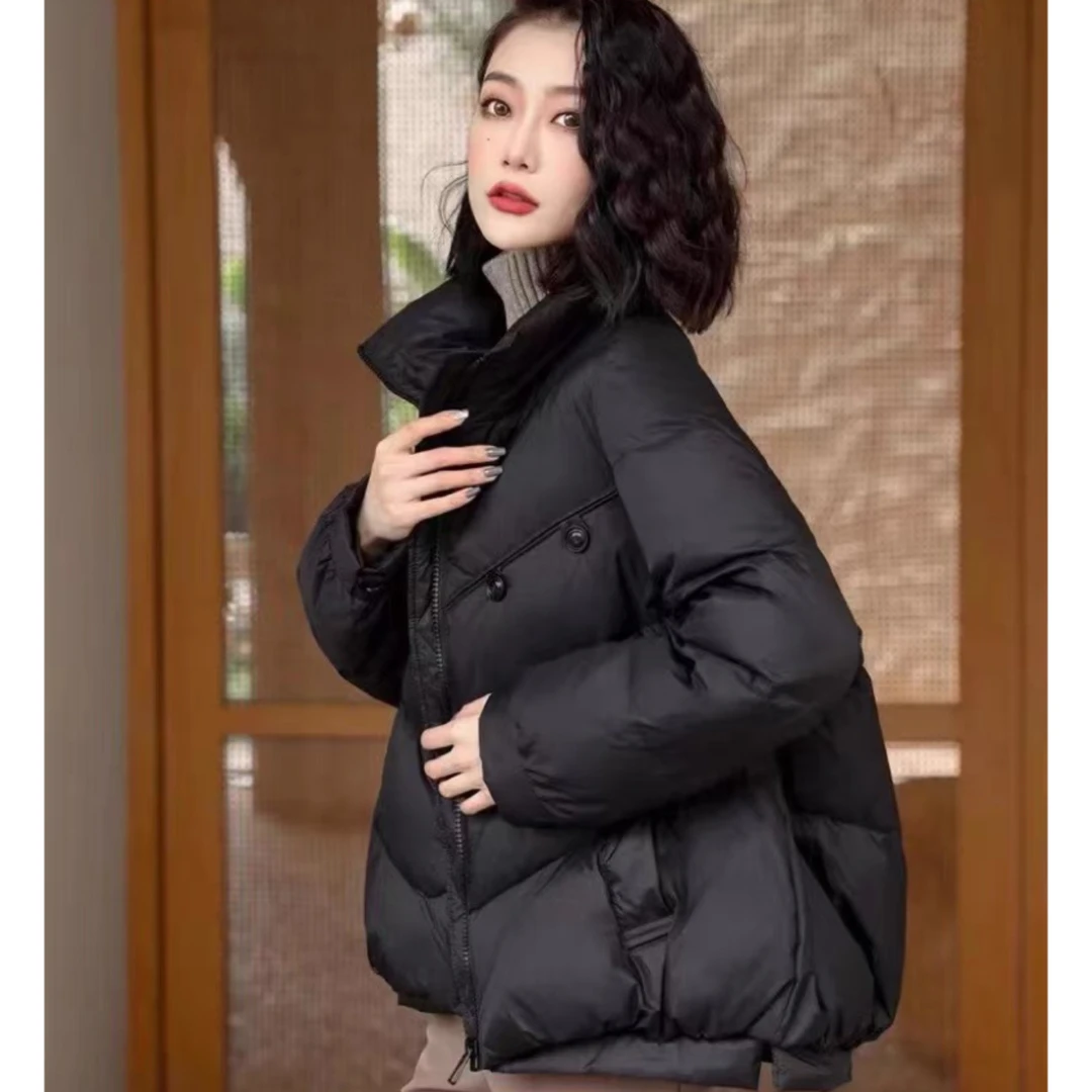 两粒扣羽绒服时尚百搭保暖外套MY0705