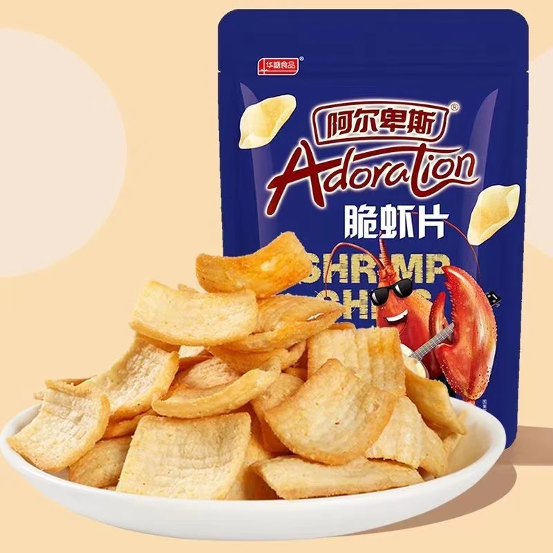 阿尔卑斯脆虾片178g鲜虾片小零食网红休闲零食脆脆营养