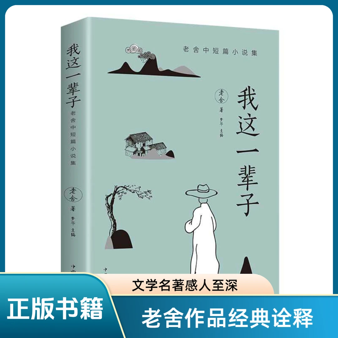 我这一辈子老舍文学书籍文学书文学名著小说现代当代文学书籍