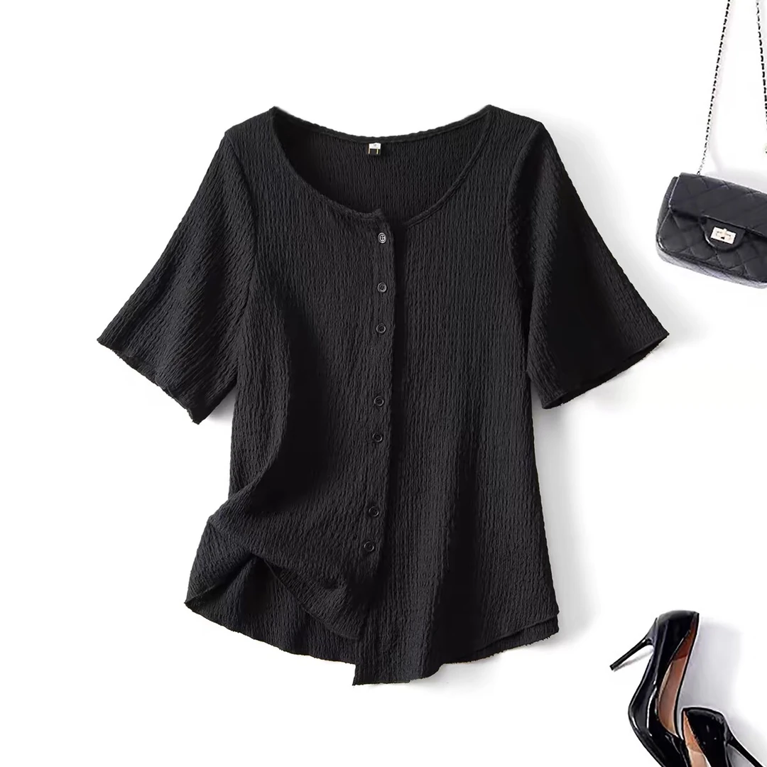 63061上衣时尚衬衫气质开衫百搭薄款