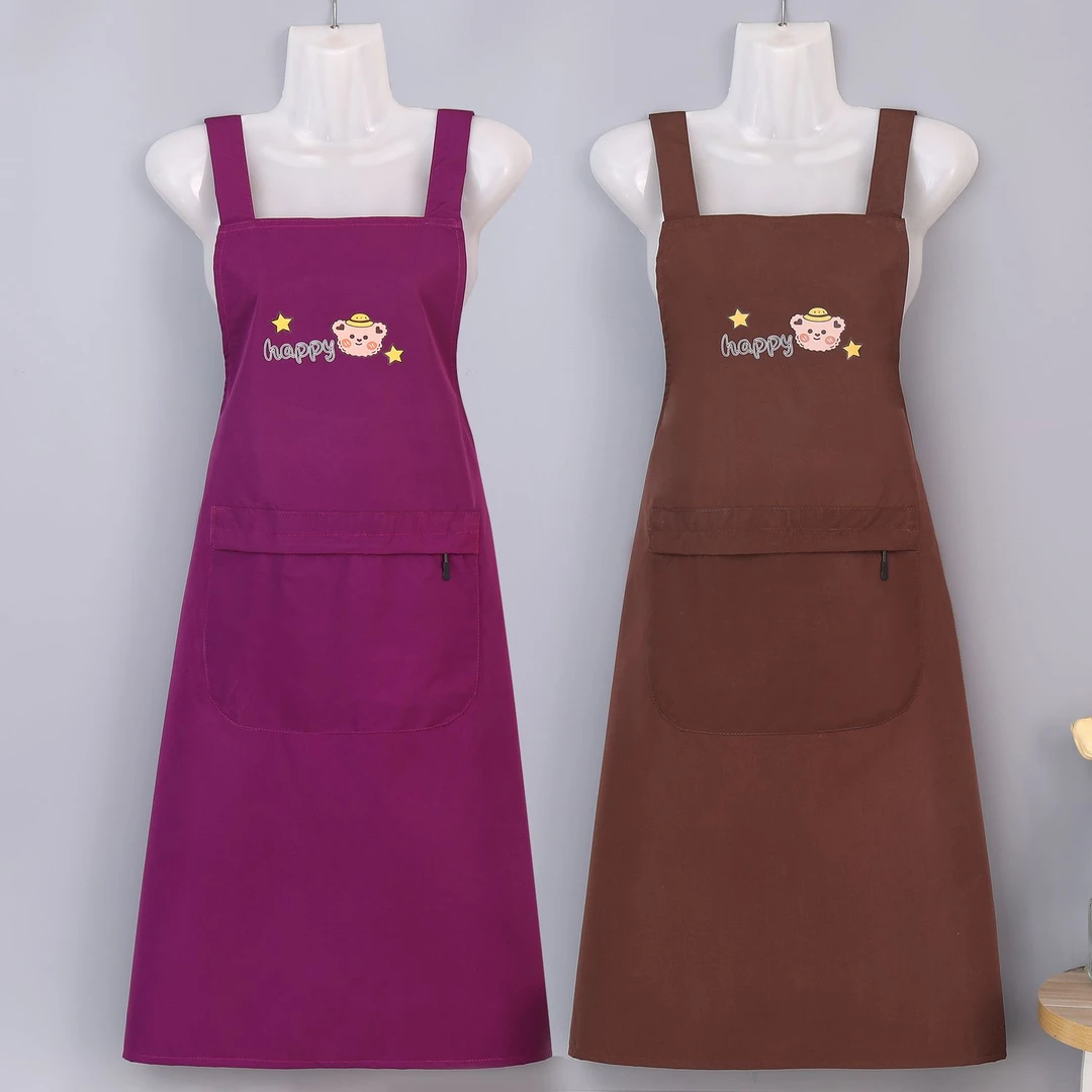 加长版围裙过膝防水防油厨房专用家用餐饮围腰上班防污耐脏工作服