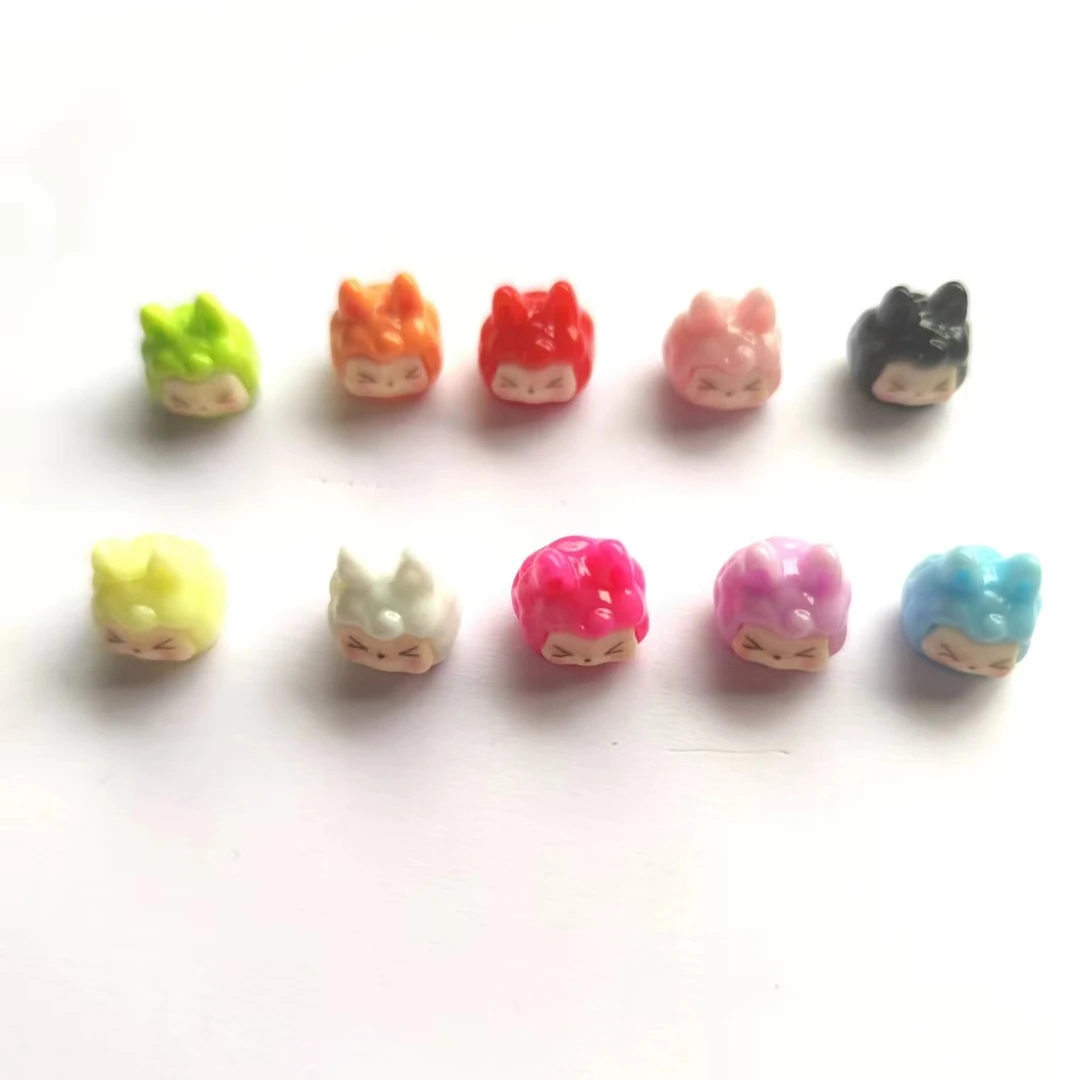 实色超迷你   透色潮玩小饰品树脂纯手工创意摆件