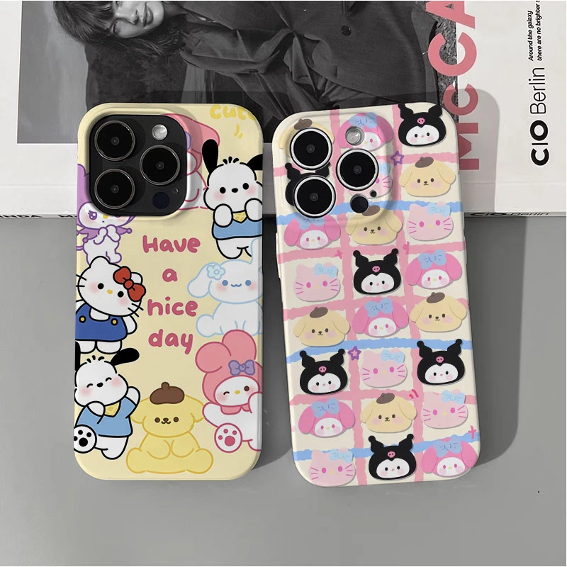 卡通kt猫【苹果】菲林手机壳全包边高颜值轻薄耐脏网红iPhone15