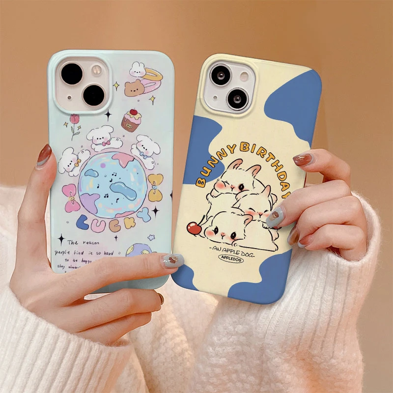 小众卡通【苹果】菲林手机壳全包边高颜值轻薄耐脏网红iPhone15