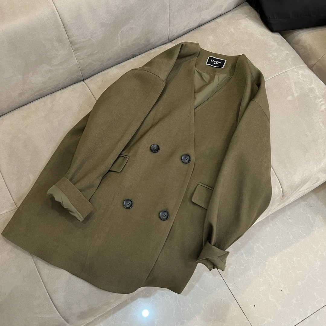 24002-春装新款韩系宽松设计感小众今年流行西装外套女气质上衣