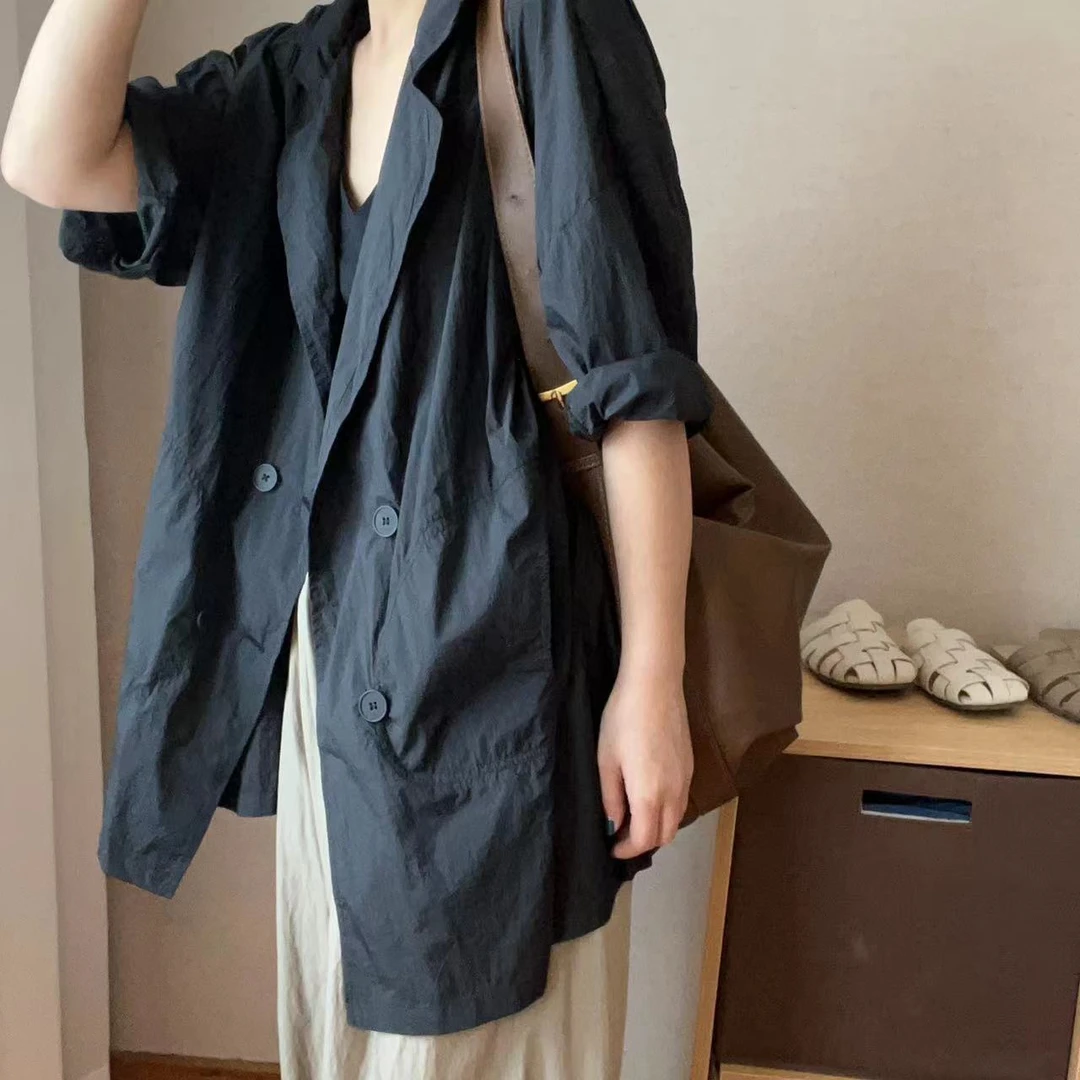 23081   衬衣气质休闲女短袖上衣春秋打底韩版宽松简约风纯色衬衣