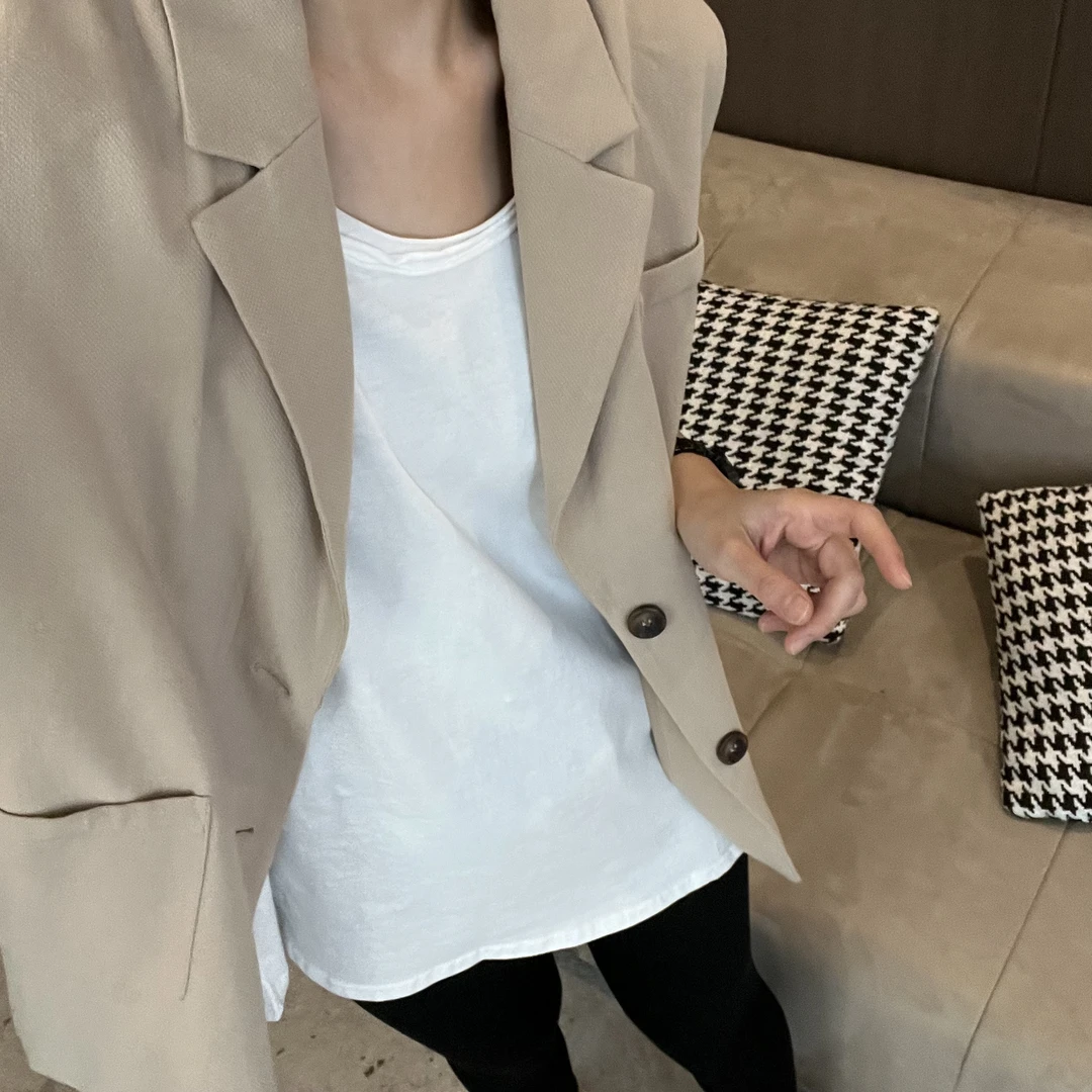 23011   后开叉显瘦韩版小西装休闲时尚气质长袖常规通勤