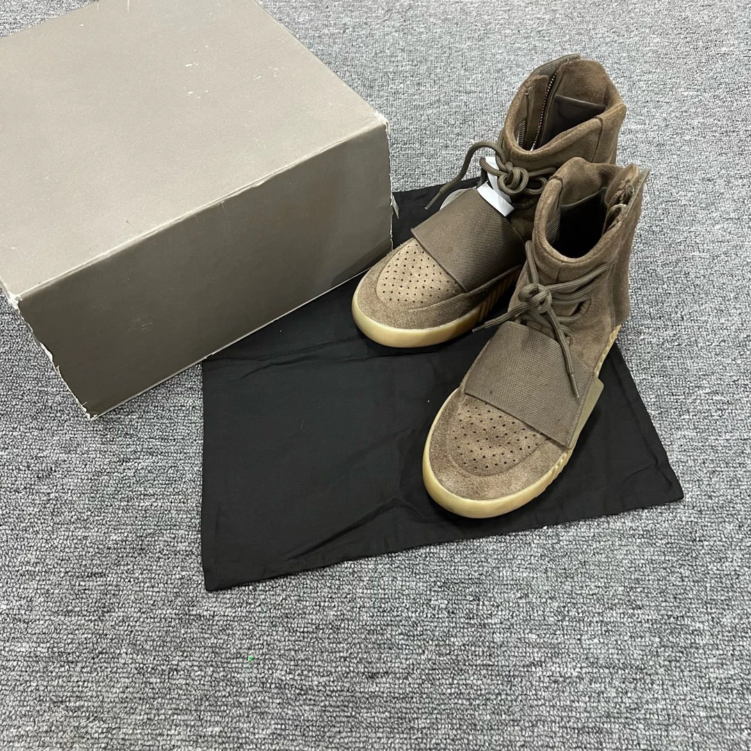 Adidas 椰子750 巧克力色高帮板鞋 41码/99新/毒6399/原盒防尘袋