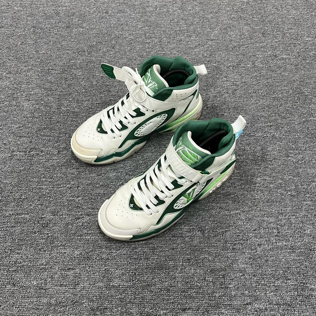Louis Vuitton LV Trainer2 白绿中帮板鞋 42.5码/9新/公价12400/