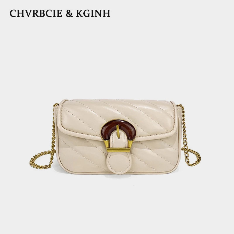 CHVRBCIE&KGINH小香风链条包2025新款迷你小方包小众百搭斜挎包包