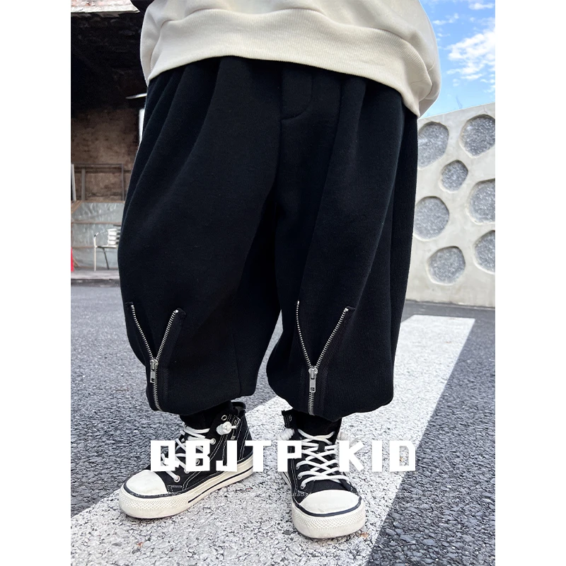 Q宝家童品1月新款男童裤子儿童卫裤春款中小童宝宝时尚洋气运动裤