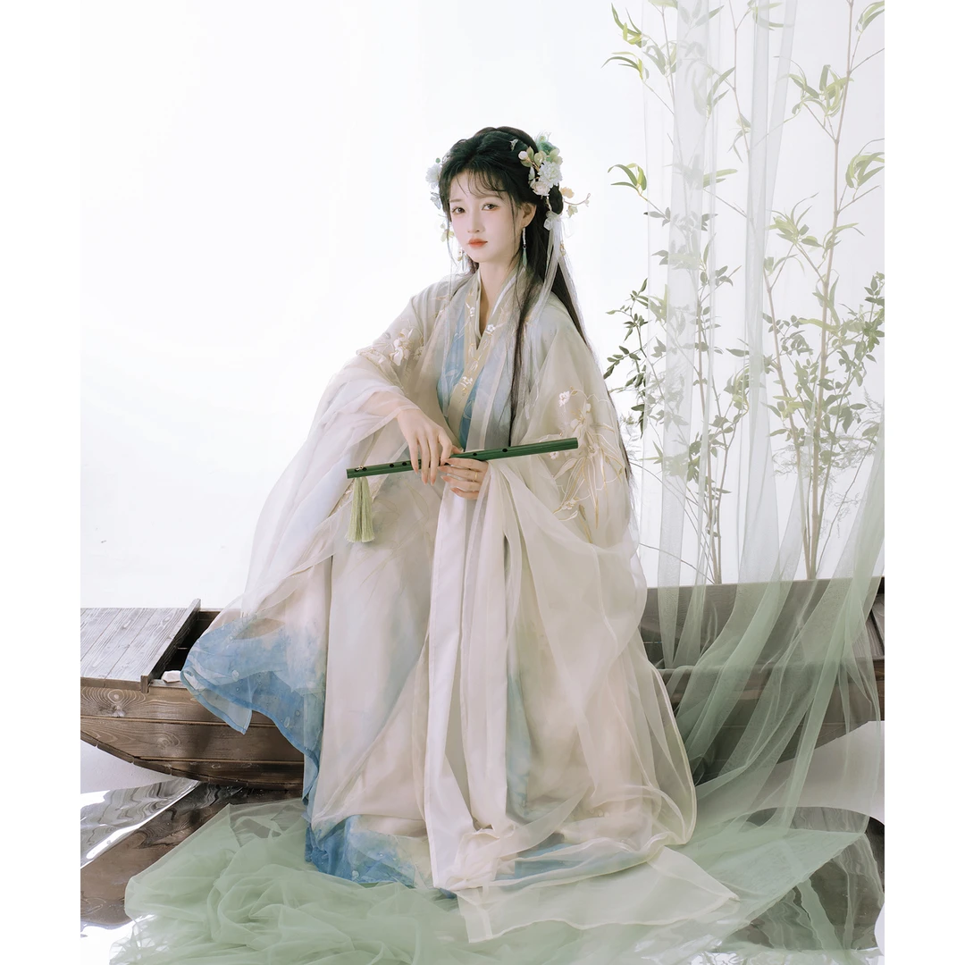 老板娘清货【寒玉微瑕单拍】刺绣原创汉元素女春夏款仙气