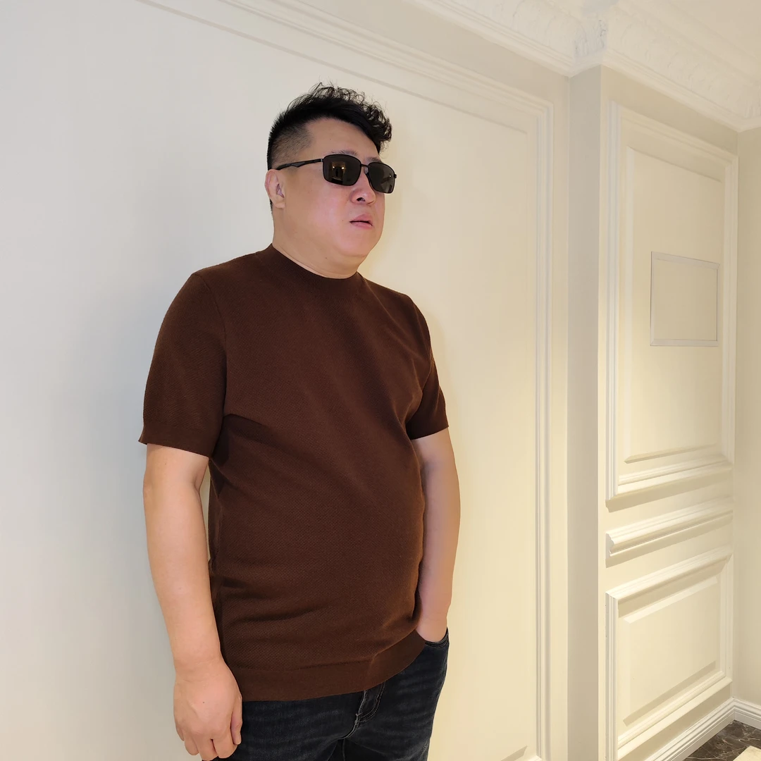 时尚百搭圆领休闲纯色修身薄款半高领男士打底衫男衣服秋季爆款TY