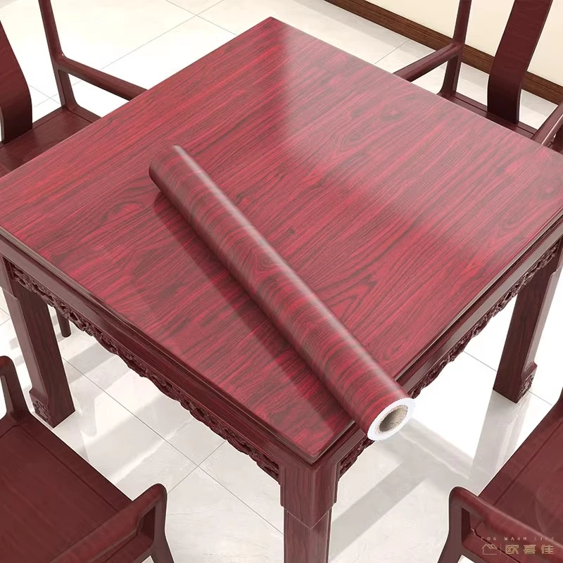 木纹桌面贴纸防水防油防烫自粘餐桌加厚桌子柜子衣柜家具翻新贴纸