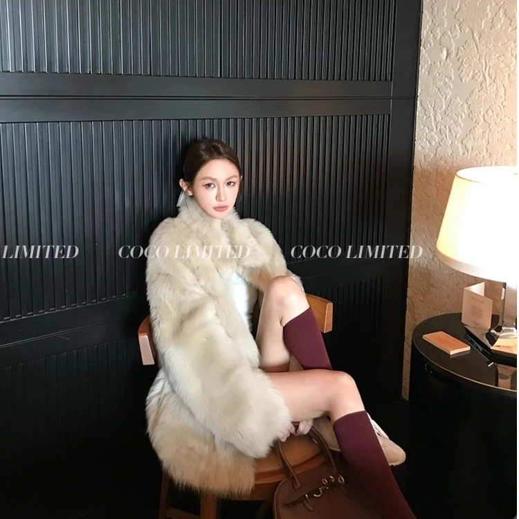 【爆款】COCO LIMITED “一眼万年” 长短款进口托卡皮毛一体皮草外套
