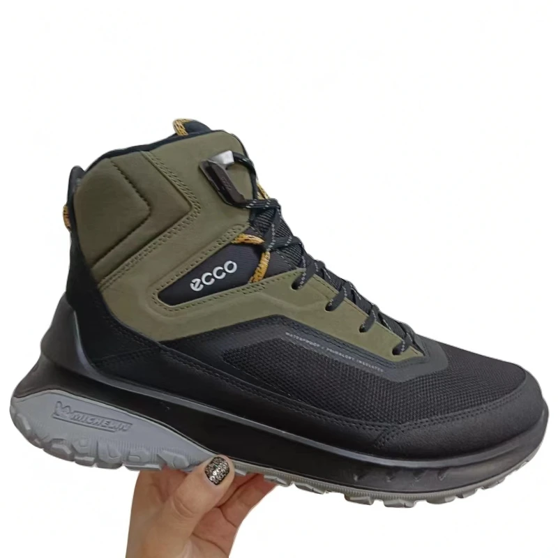 国内现货~ECCO/爱步奥途系列冬季保暖耐磨高帮休闲男鞋824314
