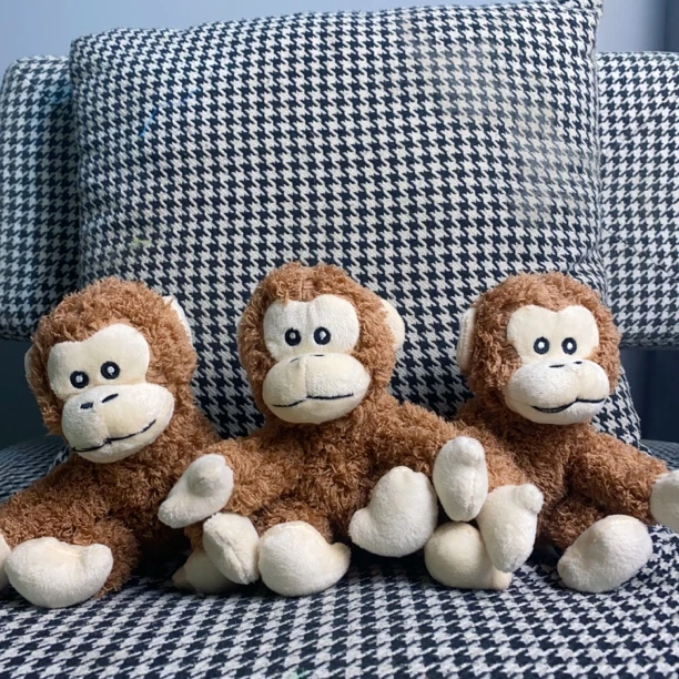 【洁牙小猴子】呆萌可爱的小狗子内置 bb 叫吸引狗狗玩耍表面短绒