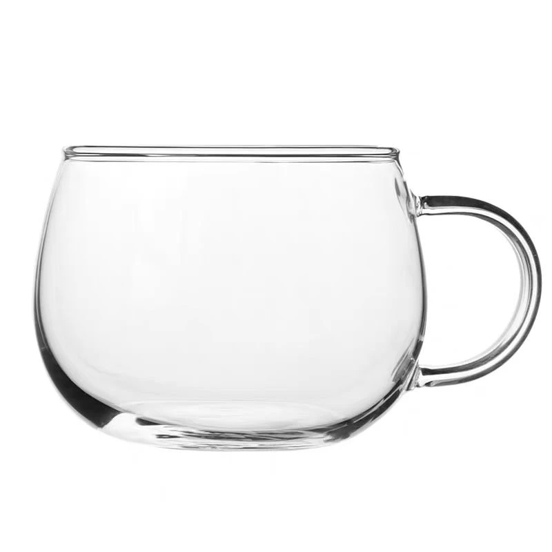 加厚款花茶杯玻璃杯品茗杯功夫茶具耐热带把透明玻璃杯泡茶杯子