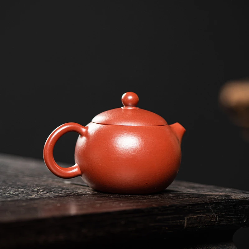 紫砂壶朱泥大红袍西施半手工泡茶壶家用小容量单人功夫茶具套装