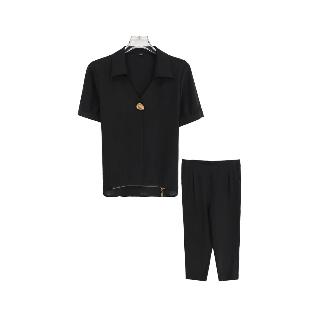 气质显瘦炸街减龄时尚休闲连体套装S1176